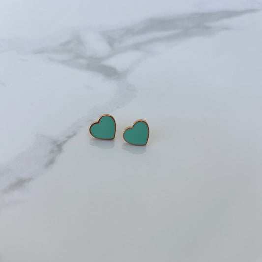 TIFFANY HEART STUDS