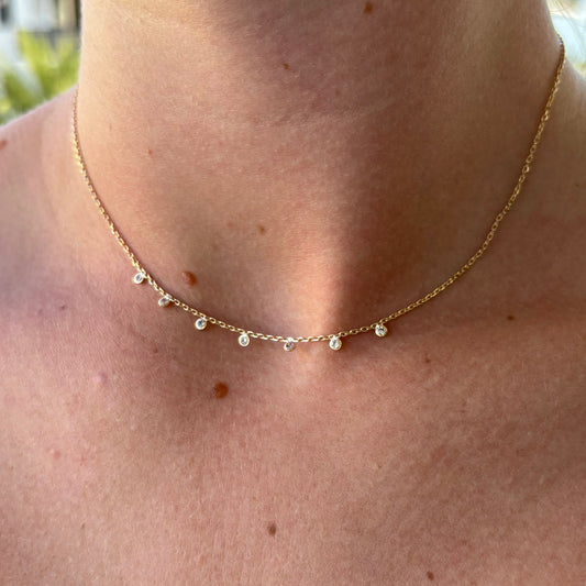 THE DAINTY CZ STONE CHOKER